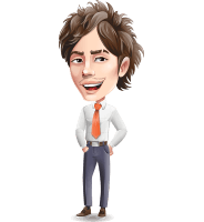 Korean Businessman Cartoon Vector Character