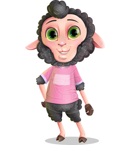 Lamb Cartoon Vector Character