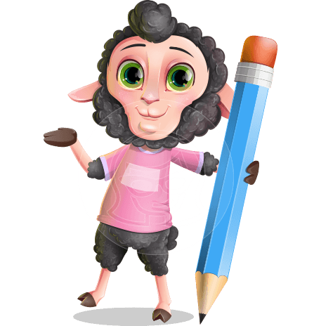 Lamb Cartoon Vector Character