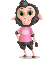 Lamb Cartoon Vector Character