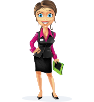 Business Woman Cartoon Vector Character