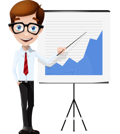 Presentation Cartoon Vector Character