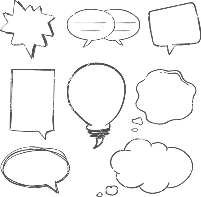 Vector Hand Drawn Elements Mega Bundle - Cartoon Hand-Drawn Graphics