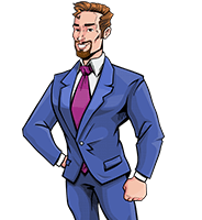 Pop Art Businessman Cartoon Vector Character