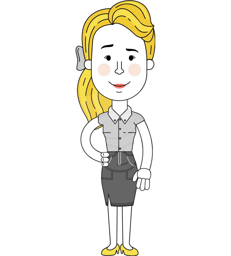 Geometry Blonde Girl Vector Character: Illuminating Yellow Edition 2021