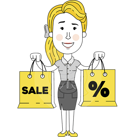 Geometry Blonde Girl Vector Character: Illuminating Yellow Edition 2021