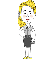 Geometry Blonde Girl Vector Character: Illuminating Yellow Edition 2021