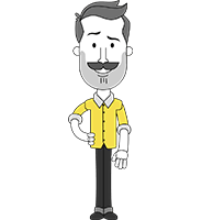 Minimalistic Man Vector Character: Illuminating Yellow Edition 2021