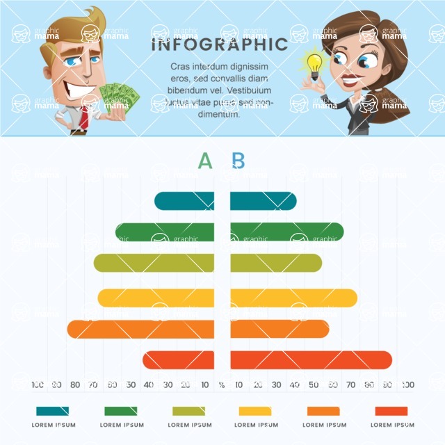 Infographic Templates Collection - Vector, Photoshop, PowerPoint, Google Slides - Corporate Comparison Infographic Template