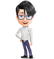 Modern Young Cartoon Teacher Character