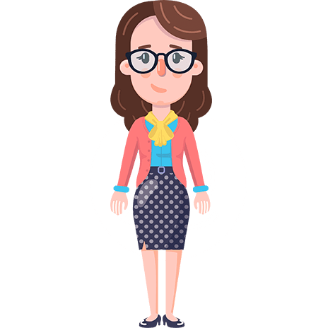 Flat Brunette Female Girl Puppet