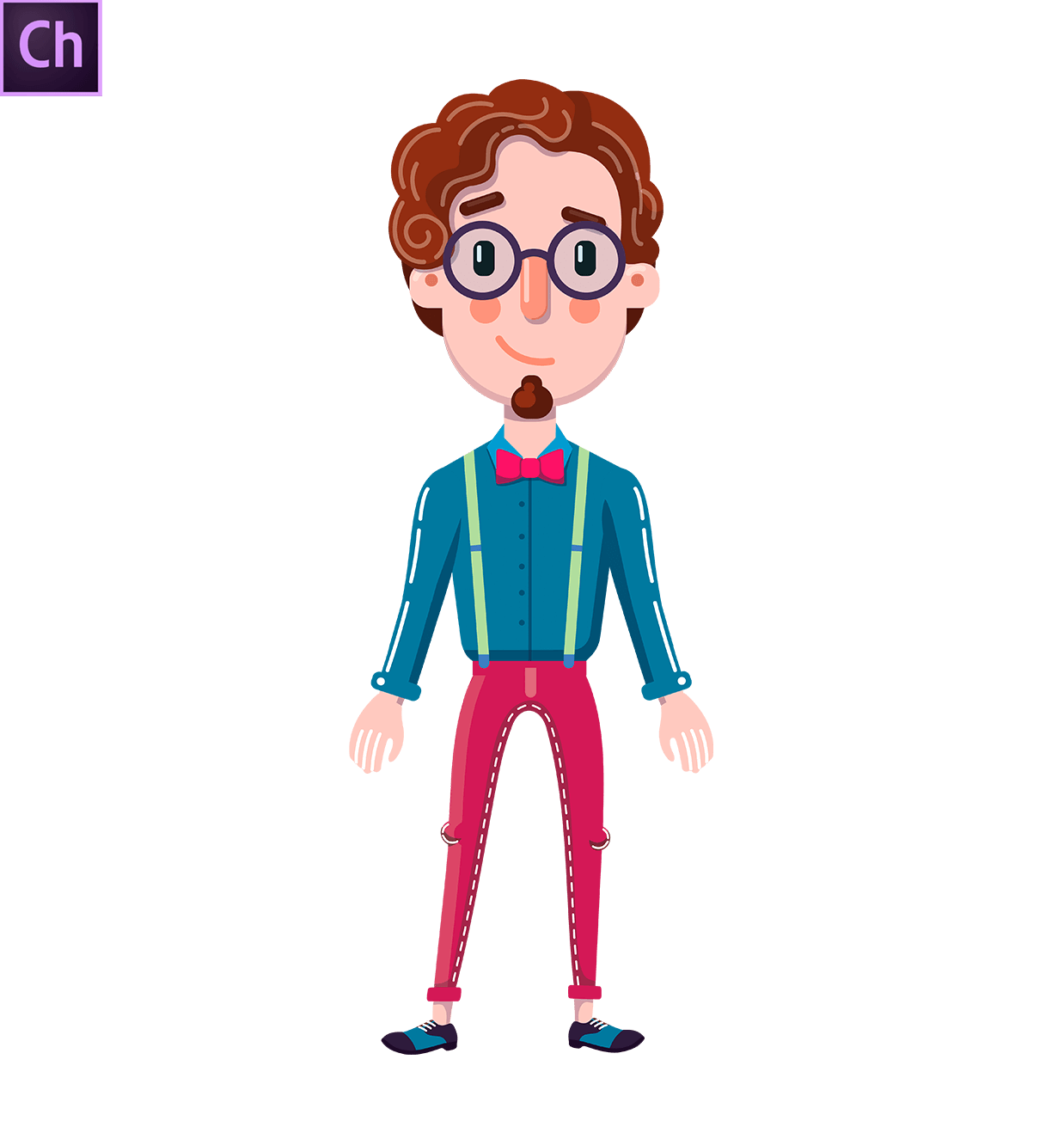 Hipster Teacher Puppet