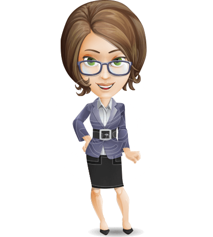 Female Teacher Cartoon Vector Character