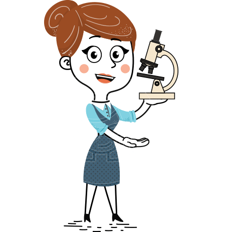 Hand-Drawn Style Female Teacher Cartoon Character