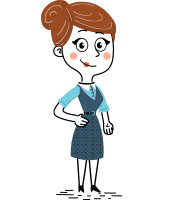 Hand-Drawn Style Female Teacher Cartoon Character