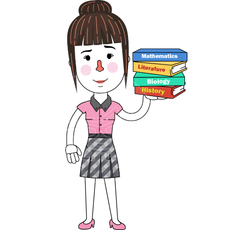 Linear Style Female Teacher Vector Character