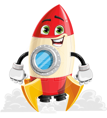 Cartoon Rocket Ship Character Set - 112 stock vector images