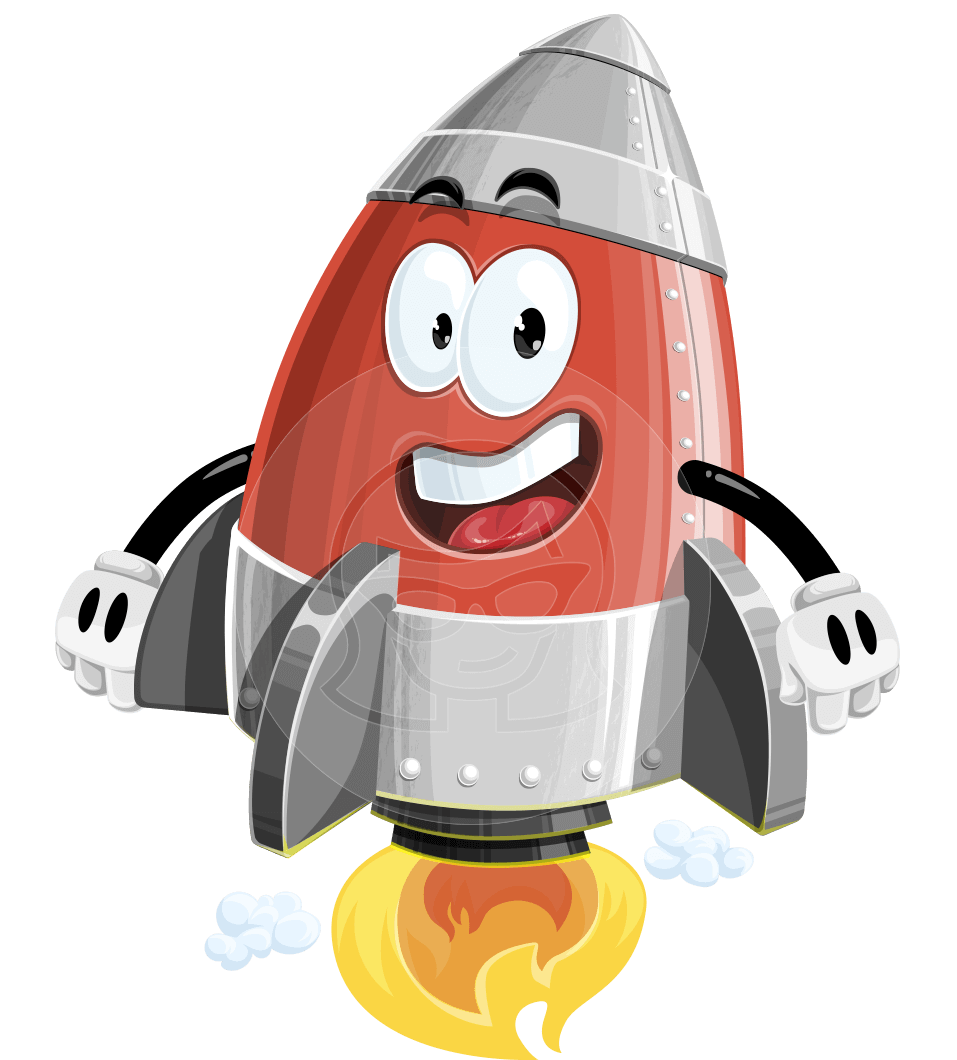 Cartoon Rocket Vector Character Set - 112 stock vector images