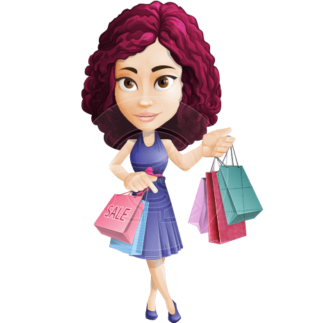 Casual Cartoon Girl: Very Peri Color Edition - 112 stock vector images