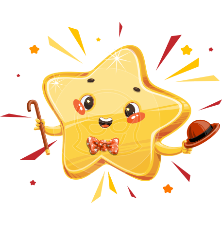 Cute Cartoon Star Character