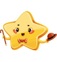 Cute Cartoon Star Character