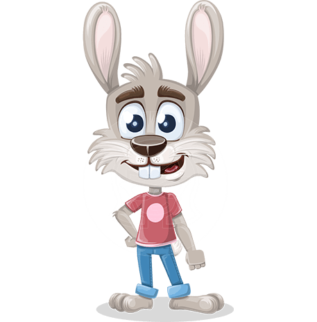 Grey Bunny Adobe Character Animator Puppet