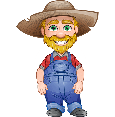 Elderly Farmer Grandpa Puppet