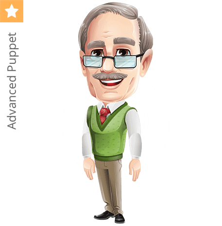 Elderly Teacher Character Animator Puppet