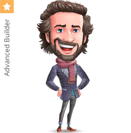 Stylish Man Character Animator Puppet