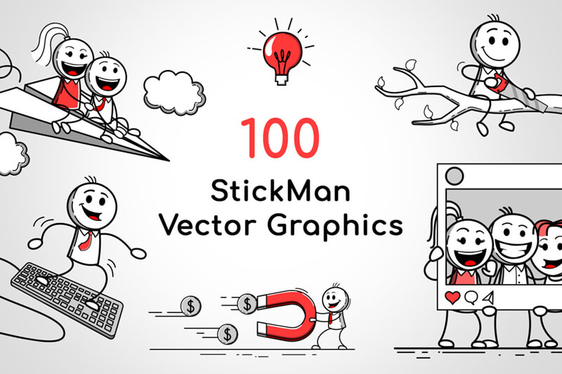 Stickman Vector Graphics