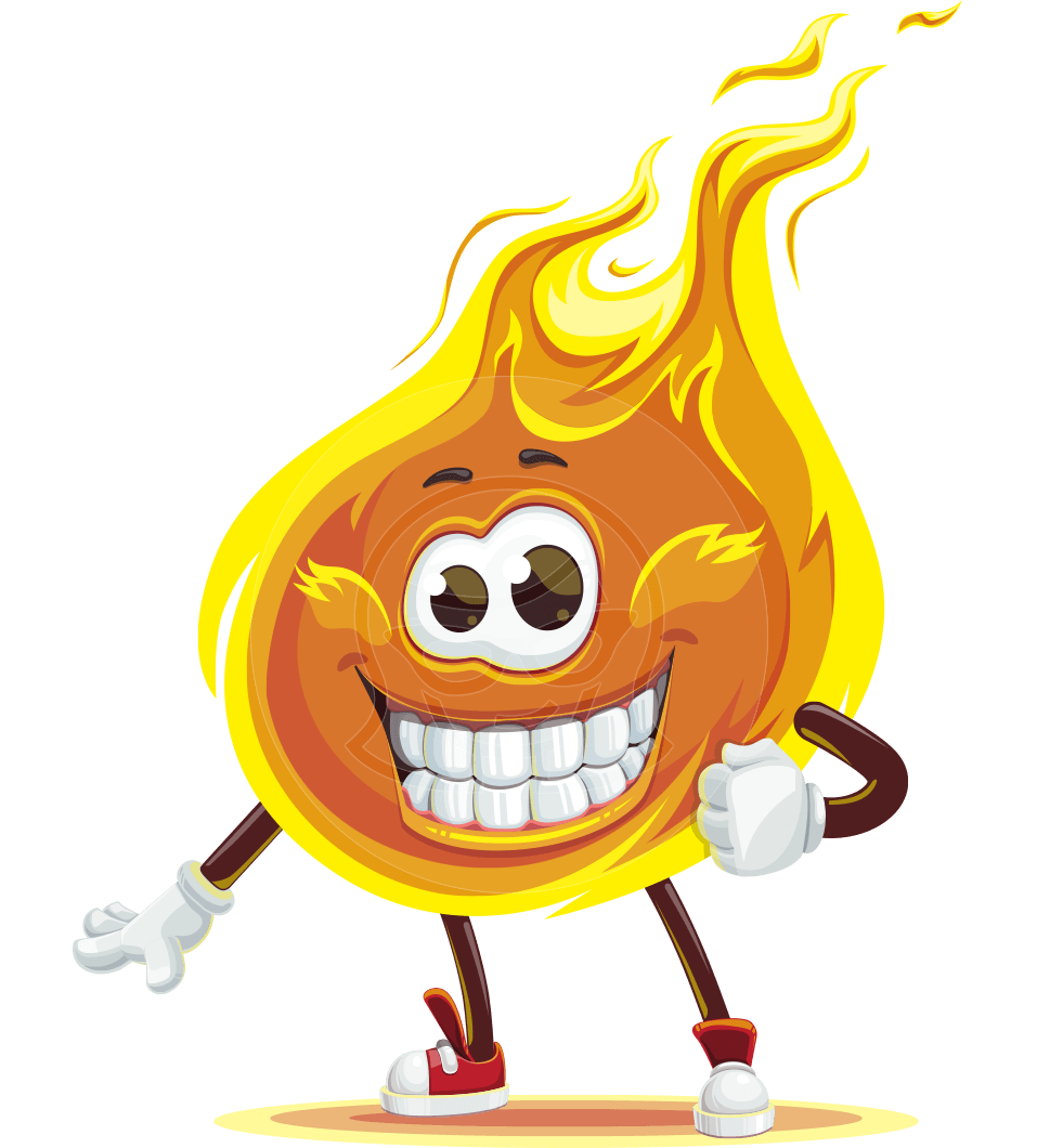 Cute Fire Cartoon Character - 112 stock vector images