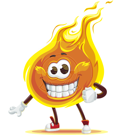 Cute Fire Cartoon Character - 112 stock vector images