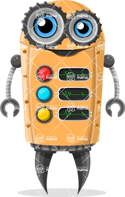 Cartoon Robot Clipart Bundle - Vintage Retro Robot Cartoon