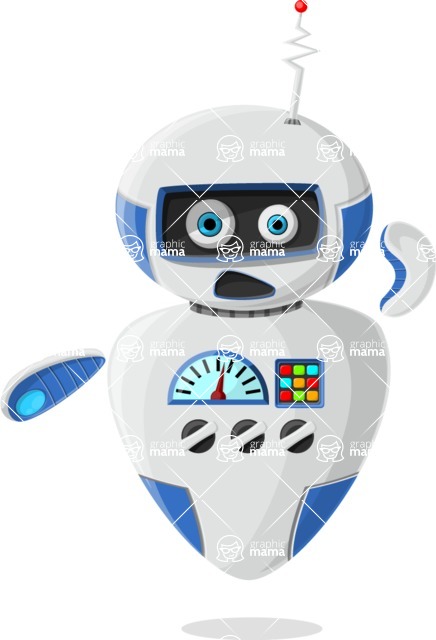 Cartoon Robot Clipart Bundle - Cartoon Thinking Robot Cartoon