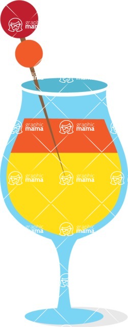 Summer Icons Bundle - Colorful Cocktail Fresh Summer Icon