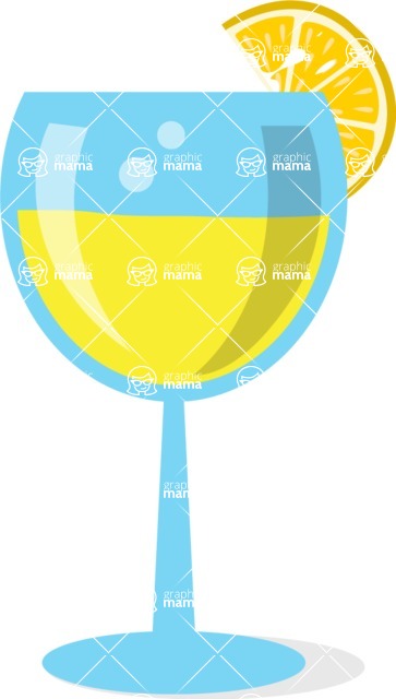 Summer Icons Bundle - Yellow Cocktail Summer Icon