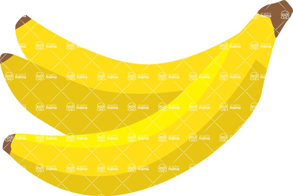 Summer Icons Bundle - Cartoon Bananas Icon