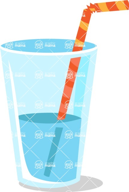 Summer Icons Bundle - Glass of Water Summer Icon