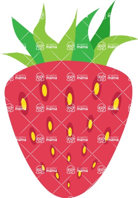 Summer Icons Bundle - Strawberry Fruit Icon