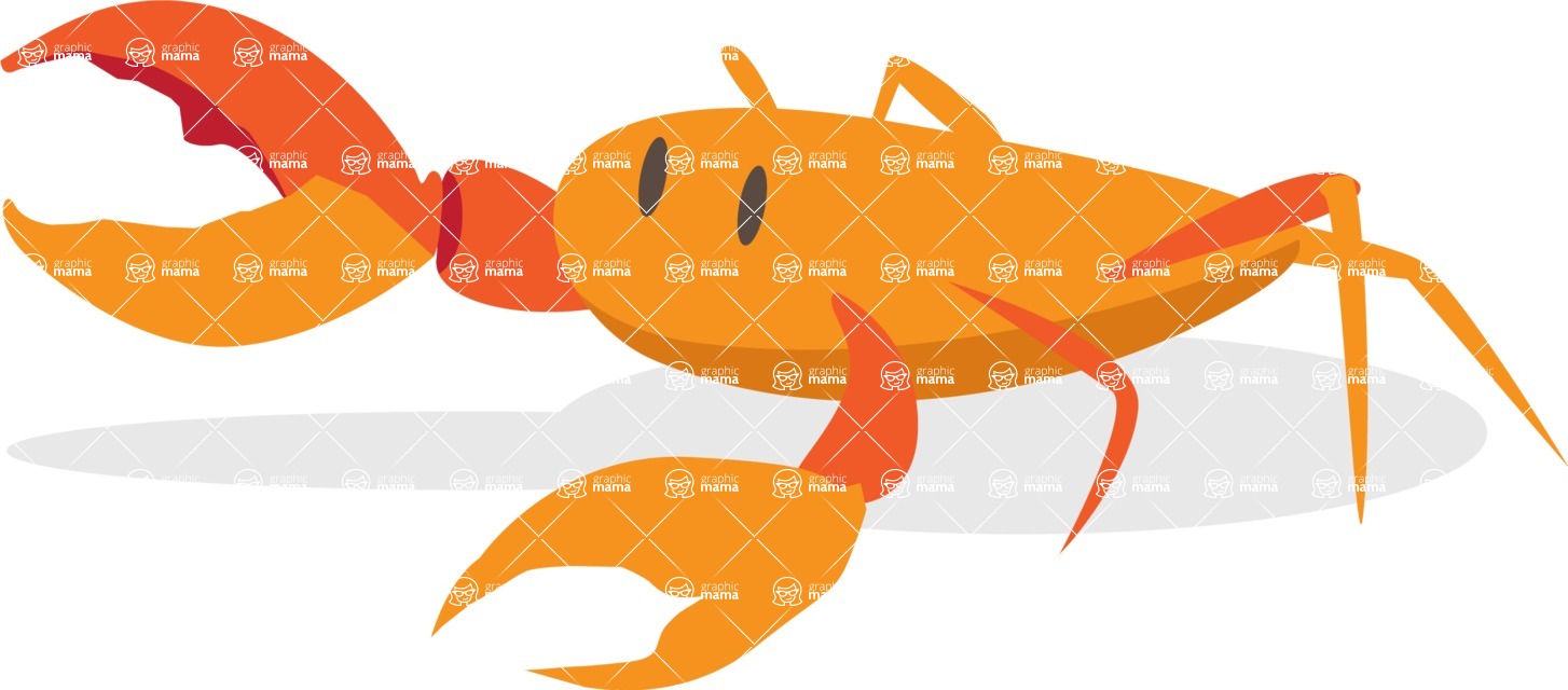 Summer Icons Bundle - Simple Crab Icon