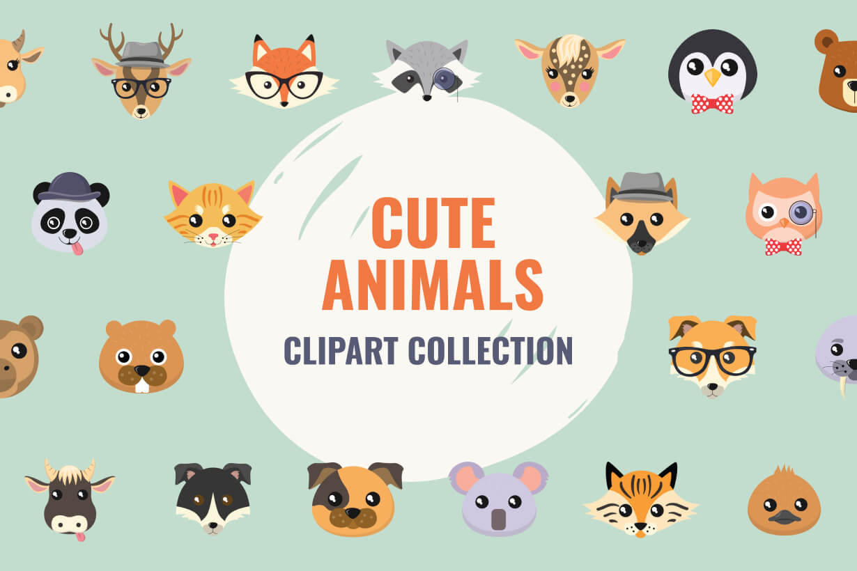 Cute Animal Clipart Collection