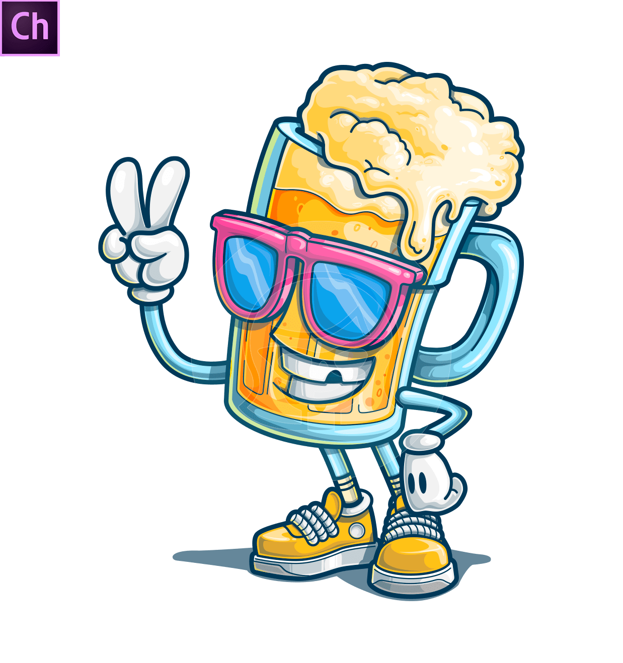 Beer Mug Character Animator Puppet