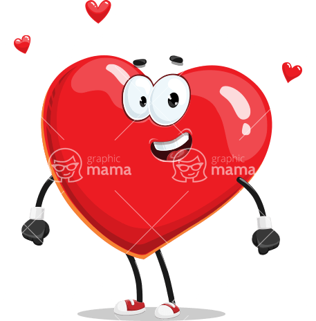 Cartoon Heart Character Animator Puppet