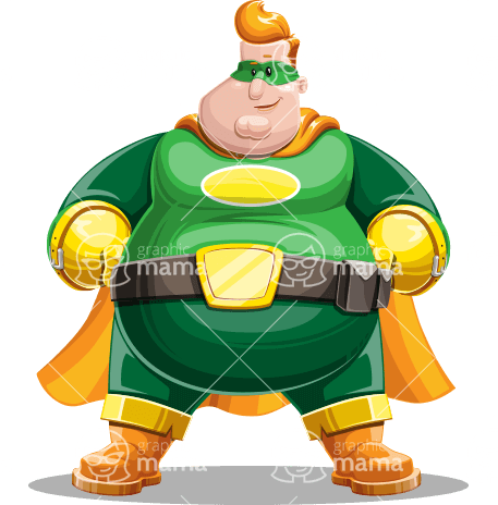 Big Stout Superhero Character Animator Puppet