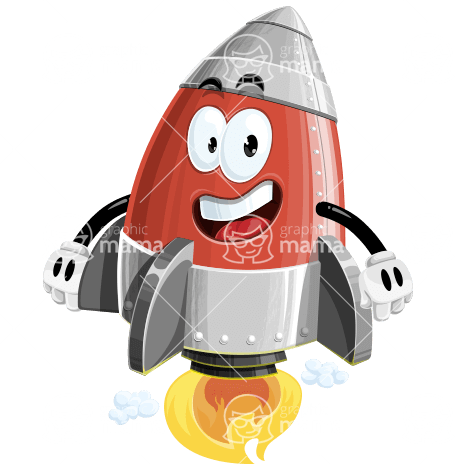 Cartoon Rocket Character Animator Puppet