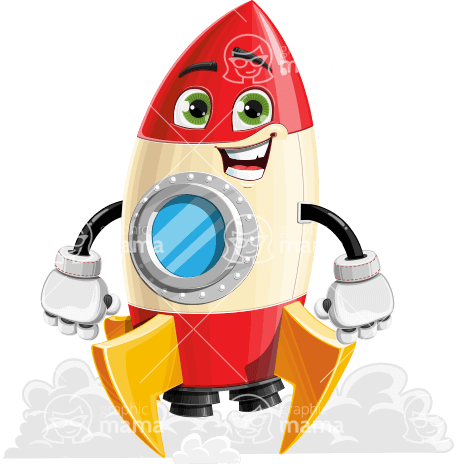 Rocket Ship Character Animator Puppet