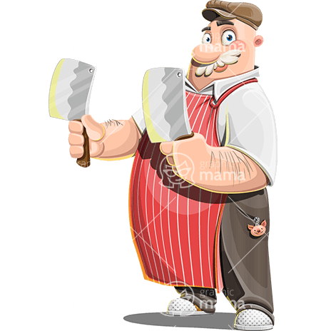Funny Butcher Character Animator Puppet