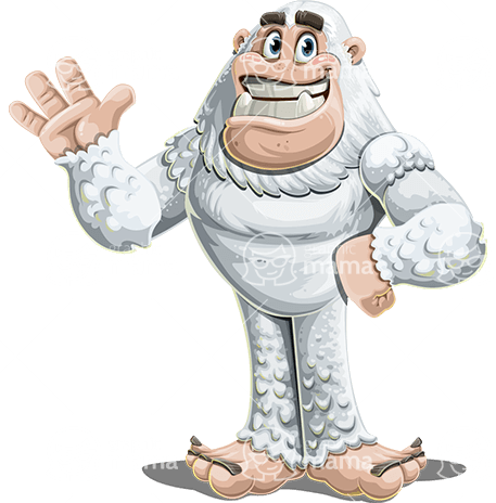 Cartoon Yeti Character Animator Puppet