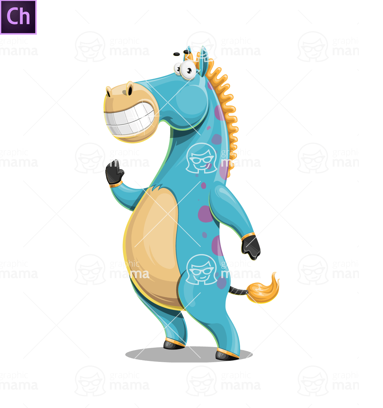 Funny Horse Character Animator Puppet