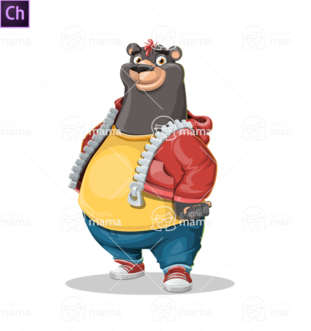 Cool Bear Character Animator Puppet